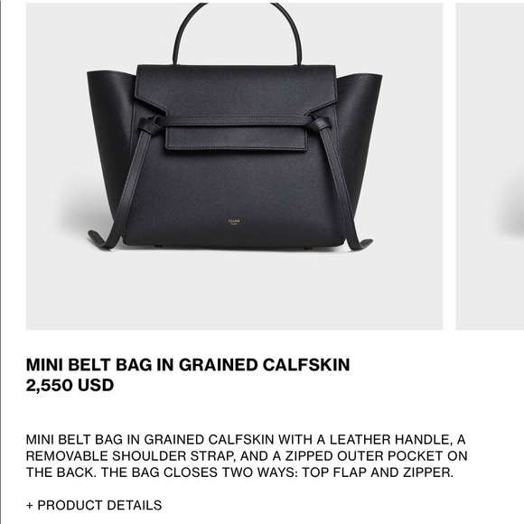 CELINE NANO BELT BAG IN BLACK - Picture 13 of 15